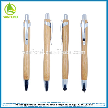 High quality promotional Eco friendly bamboo ball pen and stylus pen set